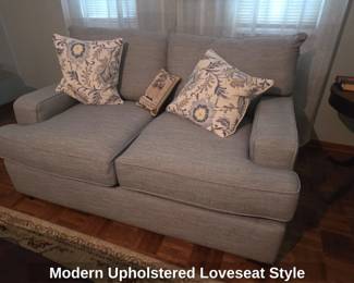Modern Upholstered Loveseat Style