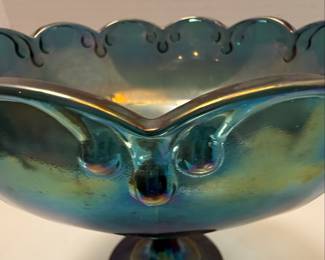 Indiana Glass Garland Carnival Glass Compote