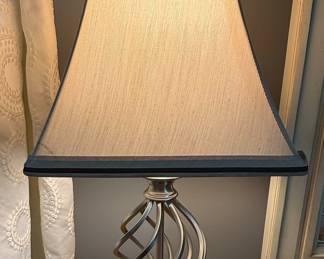 Barley Twist Metal Table Lamp