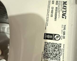 Maytag MVY4516MW1 Washing Machine