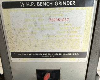 Craftsman 1/2 H.P. Bench Grinder