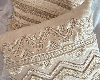 Bohemian Style Embroidered Throw Pillow