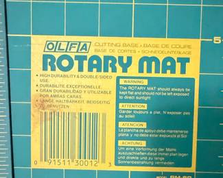 Olfa Rotary Mat and Embroidery Hoops Set
