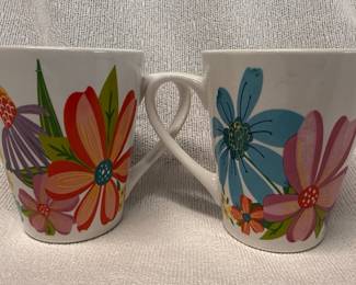 Royal Norfolk "Floral" Ceramic Mug Set
