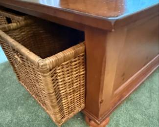 JDI A Klausner Company End Tables and Coffee Table with Baskets