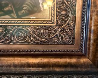 The Last Supper Reproduction Print with Ornate Frame