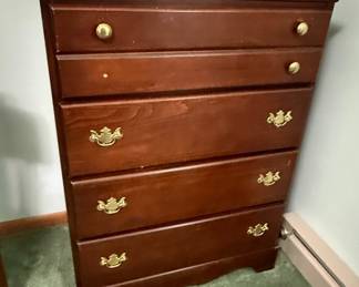 Carolina Furniture Works Cherry Finish Bedroom Set