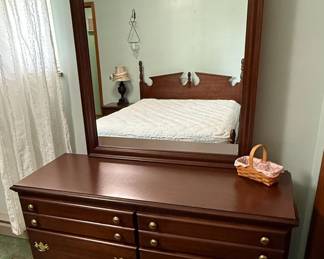 Carolina Furniture Works Cherry Finish Bedroom Set