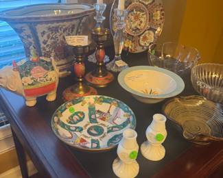 Vintage China, Glass, Brass, China Decor