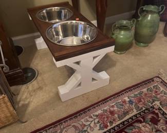 Custom Dog Bowl Trestle Stand