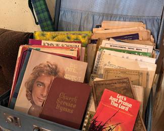 Vintage sheet music