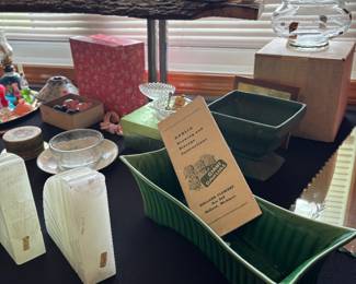 McCoy & MCM pottery & book ends
