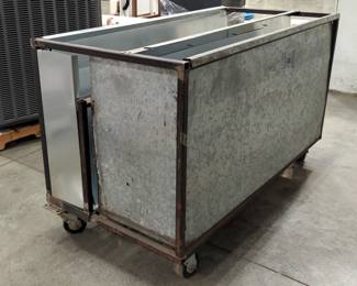 Sheet Metal Rolling Cart Includes Contents, Approx 66 Pieces 