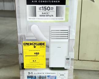 Vissani Portable AC Unit, Model VAPO5R1AWT, 5000 BTU's, In Original Box 
