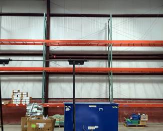 Industrial Metal Shelving Units, 3 Units, Each 20' x 12.3' x 3.5'