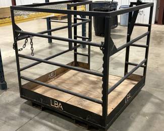 Forklift Cage, Approx 48" x 48" x 48"