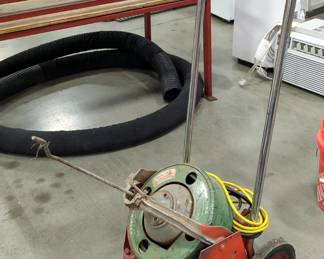 Spartan Tool Rod-O-Matic Drain Cleaning Tool On Rolling Cart, Model 100