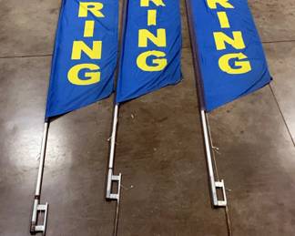 Banner Swooper Flag Signs With Ground Stakes