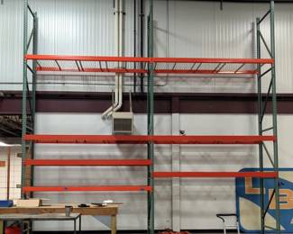 Industrial Metal Shelving Units, 2 Units, Each 20' x 12.3' x 3.5'