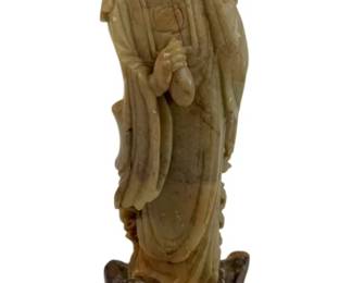 271 - Soapstone Carved Oriental Figure - 9.5"