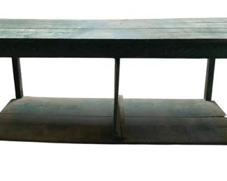 3122 - Painted Primitive Table - 29 x 27 x 65