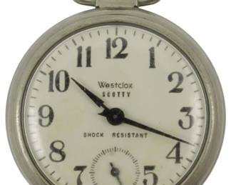 1912 - Westclox Pocketwatch (Description): Westclox pocketwatch. A classic timepiece  from the well-known Westclox brand. Used as is electric/electronic/mechanical  item. No guarantee all components, untested.