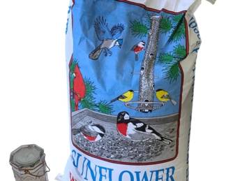 1516 - 50lb Bird Feed w/ Bird Feeder