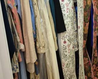 3767 - Side Closet Including Vintage Clothing & Storage