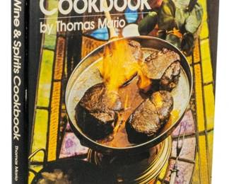 771 - 1971 Playboy's Wine & Spirits Cookbook (Description): Playboy's Wine & Spirits Cookbook by Thomas  Mario, 1971 first edition. Published by  Playboy Press, this cookbook features recipes  incorporating wine and spirits.