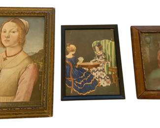 1158 - Group of 3 Assorted Frames (Description): Group of three assorted frames in varying  styles. The largest frame measures 8 inches  by 8 inches.