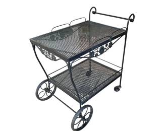 5056 - Wrought Iron Bar Cart - 33 x 19 x 31