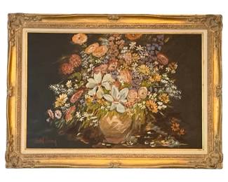 2034 - Signed Framed Oil on Canvas - 42 x 43.5