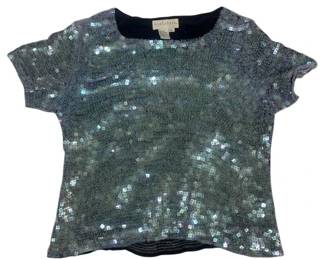 2269 - Don Caster 100% Silk Sequin Top Size 10