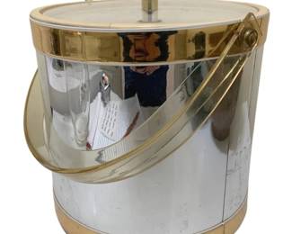 1018 - Vintage Mid-Century Ice Bucket - 9 x 8