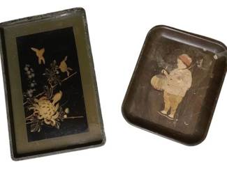 3110 - 2 Vintage Serving Trays