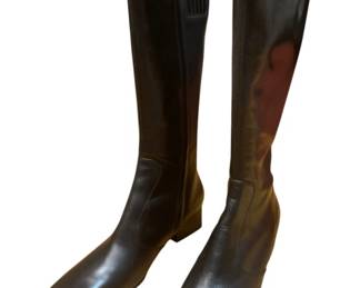 2179 - Van Eli Knee-high Leather Boots - new, size 8.5m