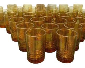 3144 - Amber Glasses - 4" Tall