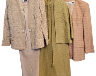2239 - Vintage Pant Suit, Dress w/jacket & Blazer (Description): Anne Klein, Blazer, size 10 Paint Suit, size 10 Dress w/ jacket - no size