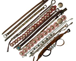 2057 - Lot of Assorted Western Style Belts - Size M