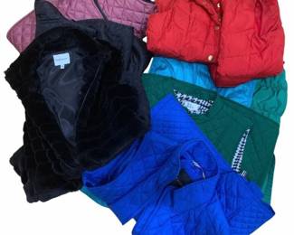 2203 - Lot of Assorted Puffer Vests & Others (Description): S-M-L