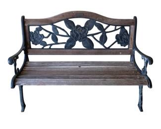 1590 - Berkeley Forge Iron/Wood Bench - 36 x 50 x 26