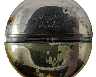 16 - Mary Dunhill Sterling Silver Perfume Canister (Description): 2", 1.35oz total weight