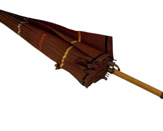 268 - Vintage Leather Handled Umbrella - 31"