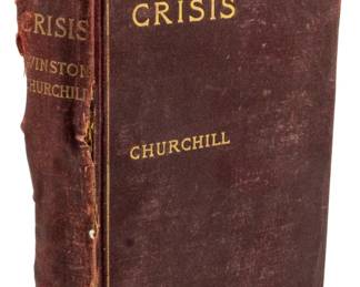 777 - 1902 Ed. The Crisis (Description): A 1902 edition of The Crisis by Winston  Churchill. This historical novel set during  the American Civil War was a bestseller of  its time. The book shows age-related wear  consistent with its early 20th century publication.