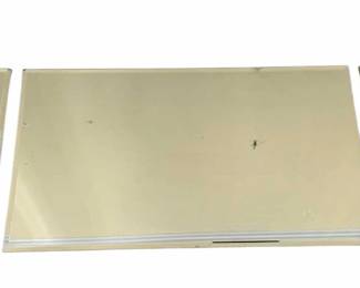 348 - 3pc Dresser Beveled Mirror Set - 37 x 10.5 (Description): w/ small crack