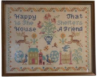 1001 - Framed Needlepoint - 12 x 15