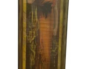 1166 - 1914 Pabst Brewing Co Advertising Lithograph (Description): Vintage "yard long" framed art print is a  1914 advertising lithograph created by C.  Allan Gilbert for the Pabst Brewing Company,  specifically promoting "Pabst Malt Extract".  Measures 21.5" x 10.5".