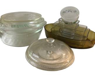 3086 - Lot of Assorted Glass Casserole Dishes & More