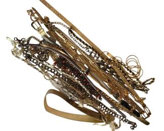 2054 - Lot of Assorted Gold & Silver Tone Belts - Size M
