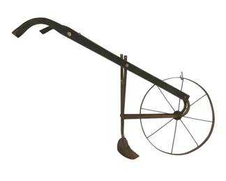3041 - Vintage Iron Walk Behind Plow Cultivator (Description): 40 x 56 x 19